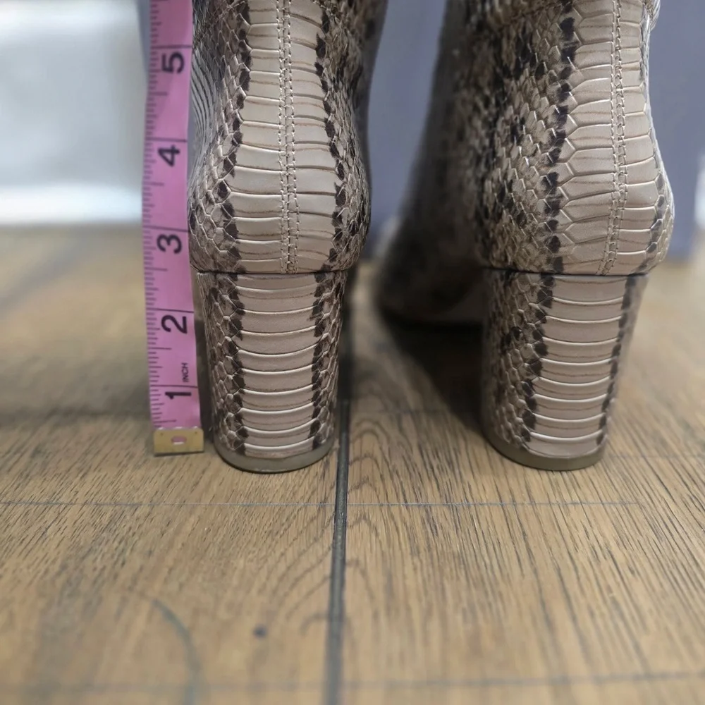 Louise et Cie Snakeskin Pattern Over the Knee Boots Women’s 6 NWT